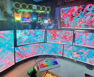 More of a Command Center, I suppose. Displays are: 1080p - 7", 1440p - 27", 34" and 49", and 4K - 28", 28", 32" and 40". Not sure how to add more than one photo; I'll post a better pic of the thing on the wall.