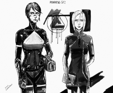 Elster and Ariane from Signalis, by me