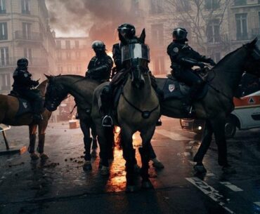 The riot police in France looks hella cool