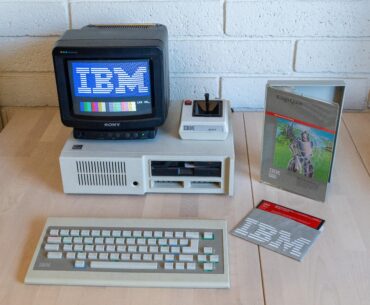 Thanks to a lucky Craigslist find, I now own the ultimate desktop gaming battlestation: the legendary IBM PCjr
