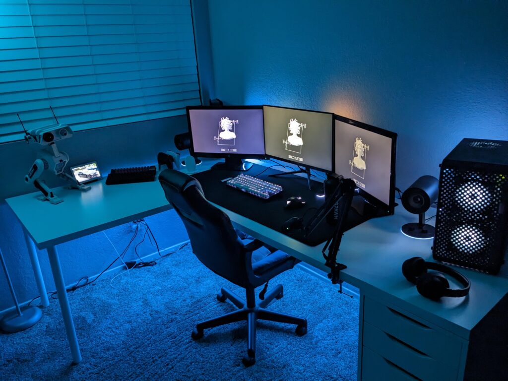 Ignore the monitors and wires, otherwise just put together my new setup!