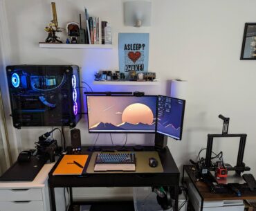 First time having a permanent setup. Almost done with the cable management battle.