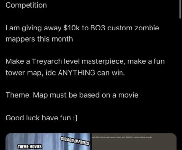 NoahJ BO3 Custom Zombies Map Contest