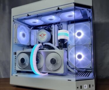 HYTE Y60 SNOW / LIAN LI STRIMER PLUS 12 PIN / 4070 GIGABYTE AERO OC / WOOOHOOOO / SUPERSYSTEMS