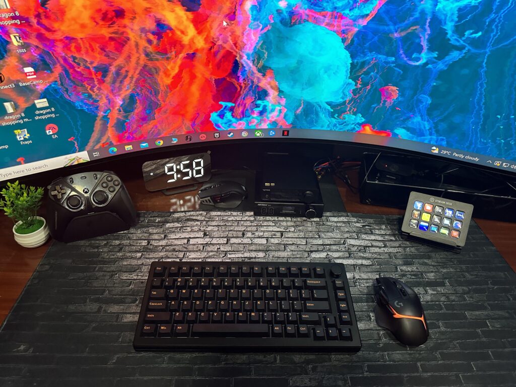 Custom made brick mouse pad