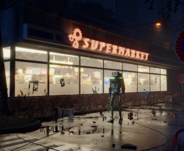 Night shopping, Artwork by me (fadilxart), Blender 3d
