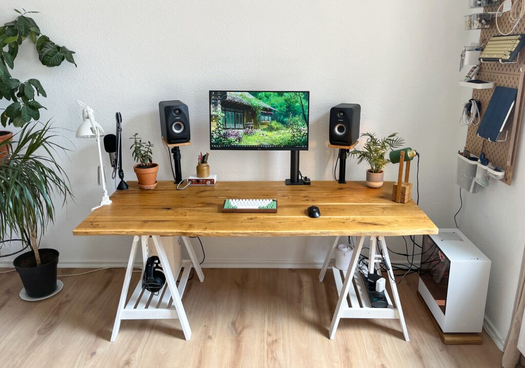 Simple but cozy home setup