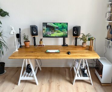 Simple but cozy home setup