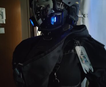 Cyberpunk style techwear hood I made