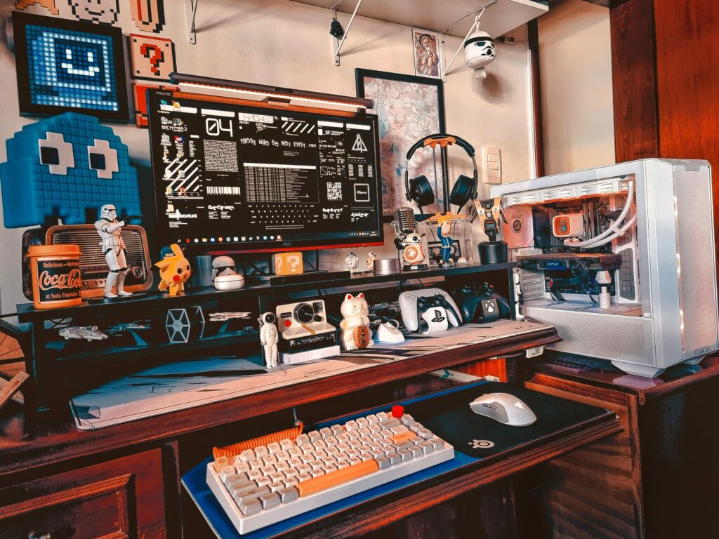 Retro-future themed gaming setup, any thoughts or improves ?