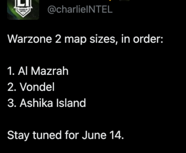 CharlieIntel: Warzone 2 Map Sizes In Order: Al Mazrah, Vondel, Ashika Island