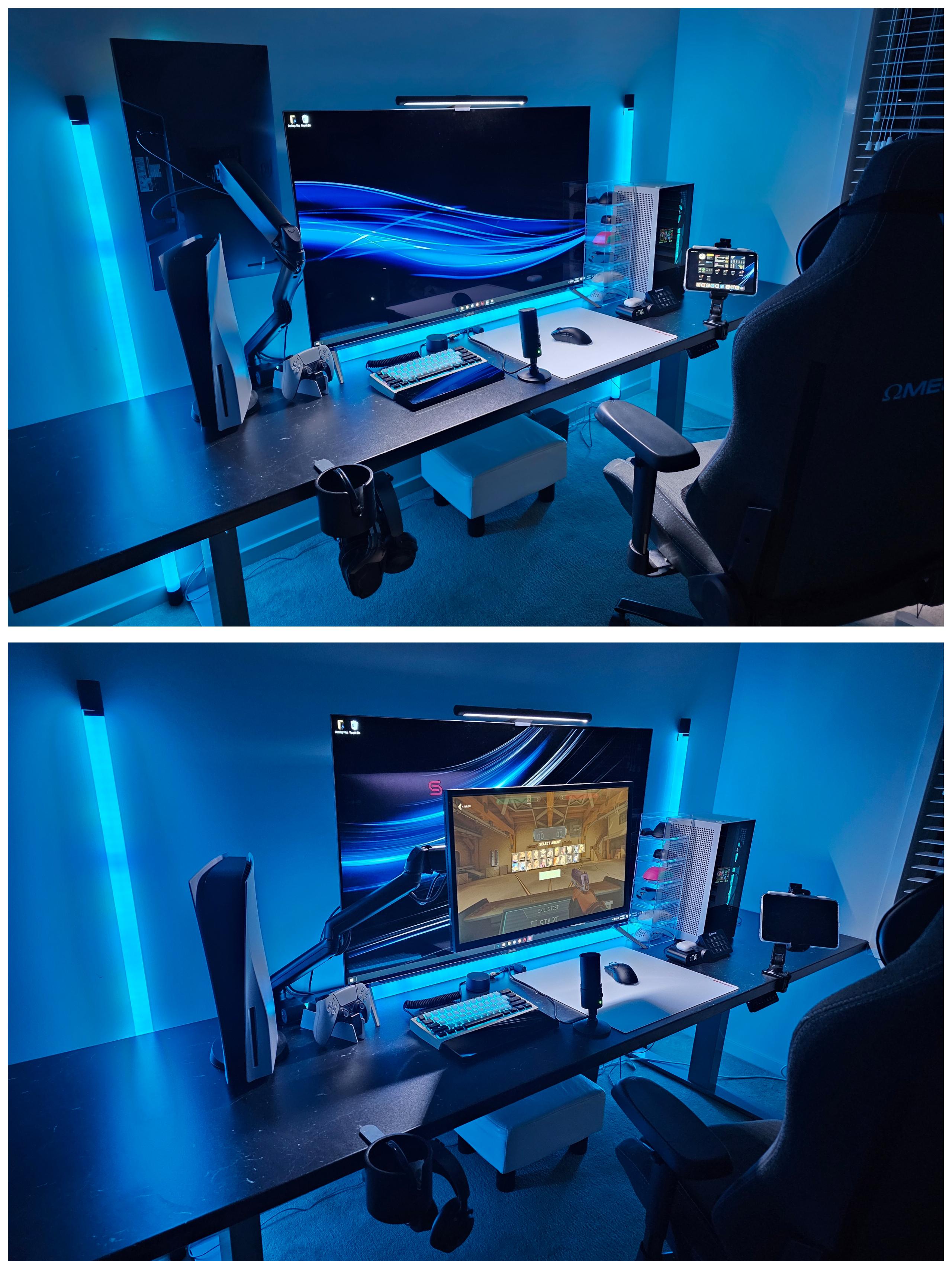 The only solution I have found to be able to use both a 24" 360hz and