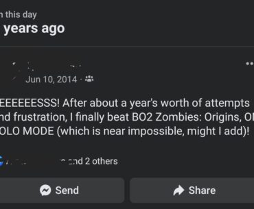 On this day 9 years ago I beat Origins for the first time. I was 16 and posted it to FB because I was so excited, now I've done that EE probably over 100 times. It's cool to see growth :)