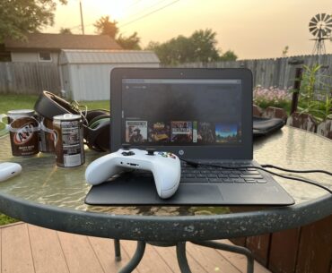 I’m having a nice gaming session outside :)