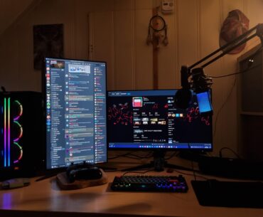 Very proud of how far my setup has come from a laptop with a mouse