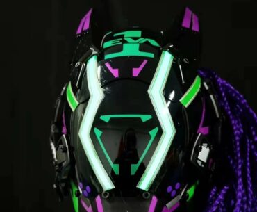 This is my handmade mask about cyberpunk, I named him Cyberpunk-Atlantic, will you like it？