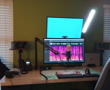Work from home setup - audio & video editing, podcast hosting