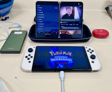 Not quite r/shittybattlestations material, but it's a mobile setup!