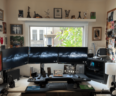 Work and Gaming Stations in my home office.