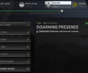 DMZ mission bugged, now forced to unlock daily mission to progress