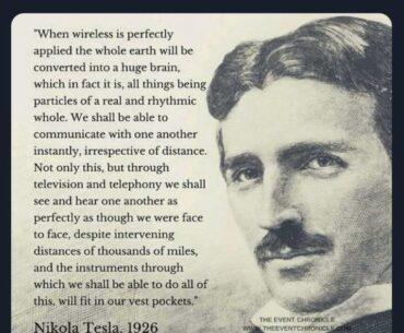 Nikola Tesla was ahead of his time.