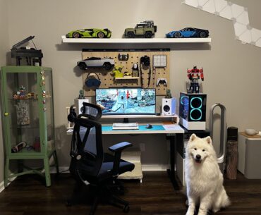 Casper wanted to show you guys his battle station