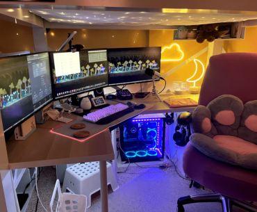 My room flooded, this is the loft battlestation re-build 🤞