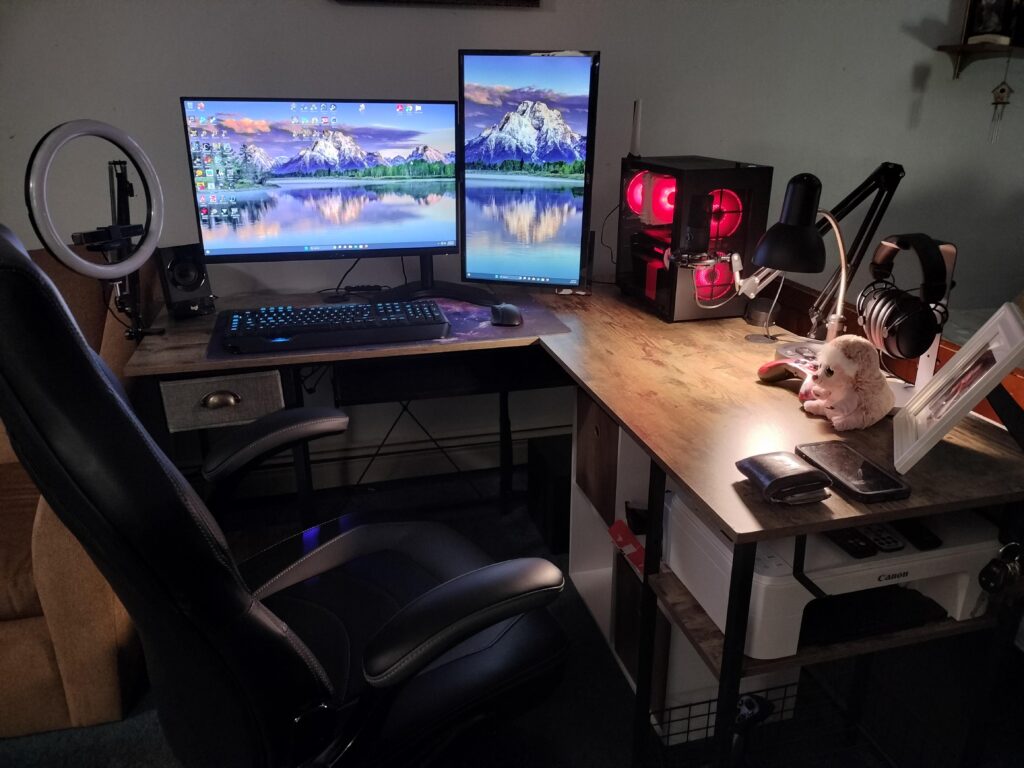 Updated mini ITX build. WFH/gaming setup