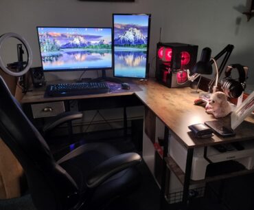 Updated mini ITX build. WFH/gaming setup
