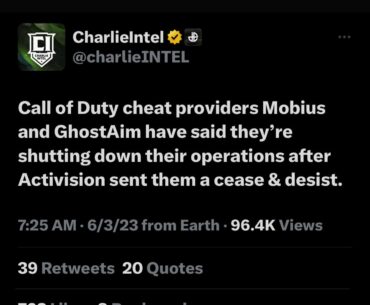 This might help slightly but there’s still way more providers of cheats than these 2 companies. Not to mention the individuals making their own.