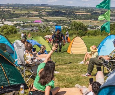 Footage emerges of Domino's testing jet suit delivery at Glastonbury