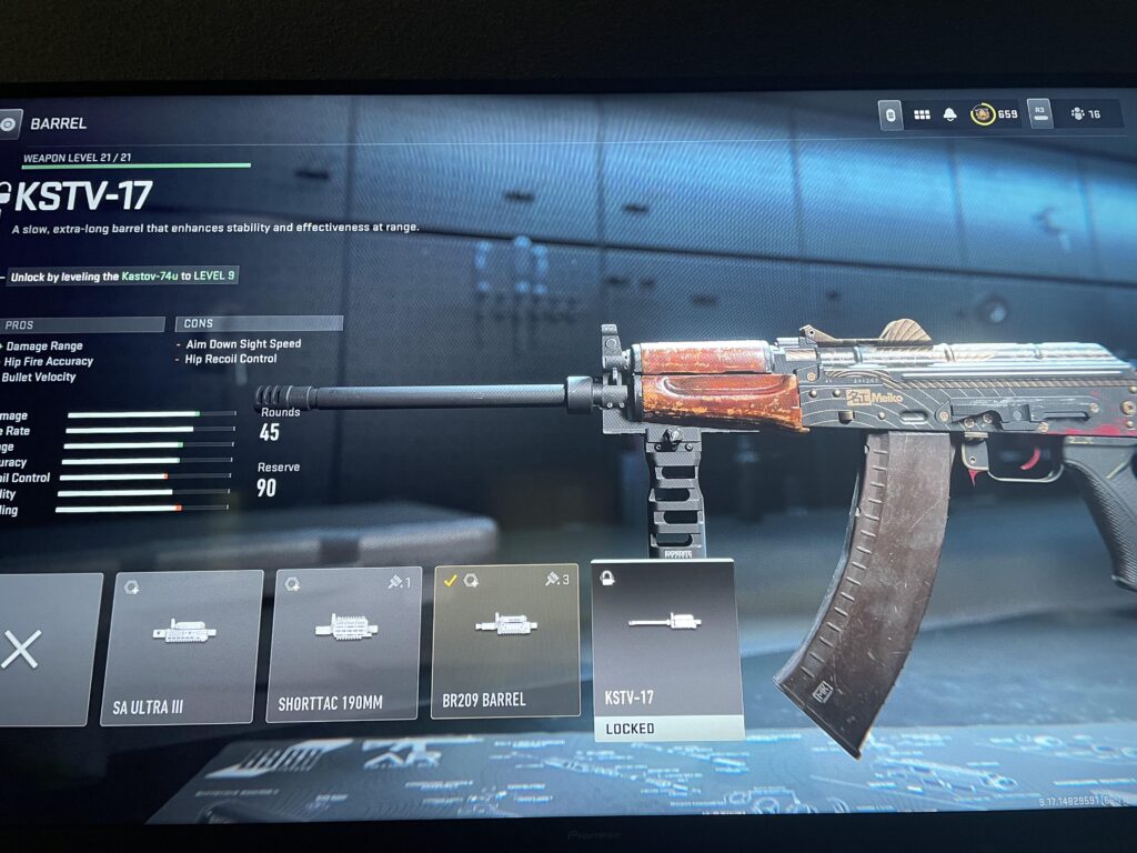 New barrel but glitched? Kastov-74u
