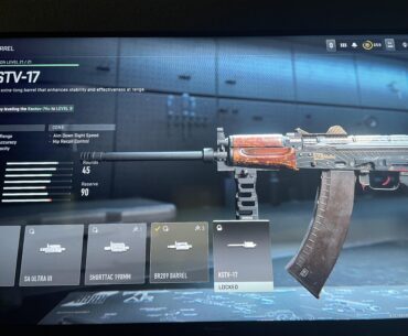 New barrel but glitched? Kastov-74u