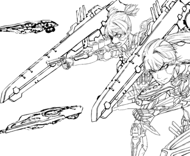 {CRUSADERS2295}{10page short comic series EP. 3-Assemble} work in process FINAL-the cover art:line work