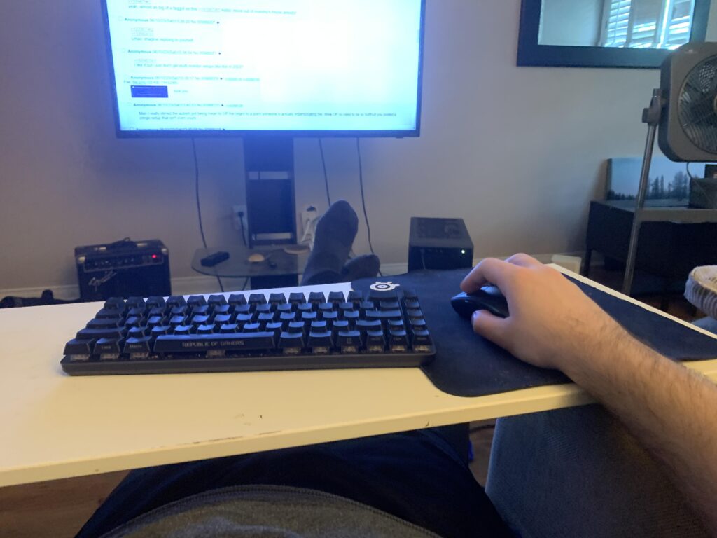 It's not much but it's mine...and oh so comfy.