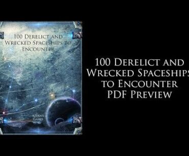 Preview of "100 Derelict and Wrecked Spaceships," TTRPG Supplement