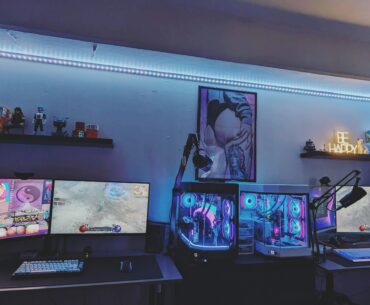 His and hers battlestations!