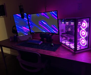 Went back to two monitors. Work in progress.