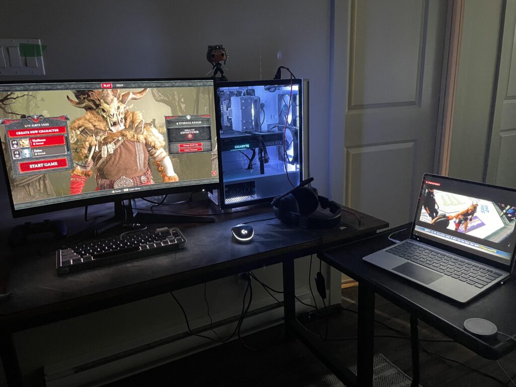 My setup right In my apartment’s kitchen lmao