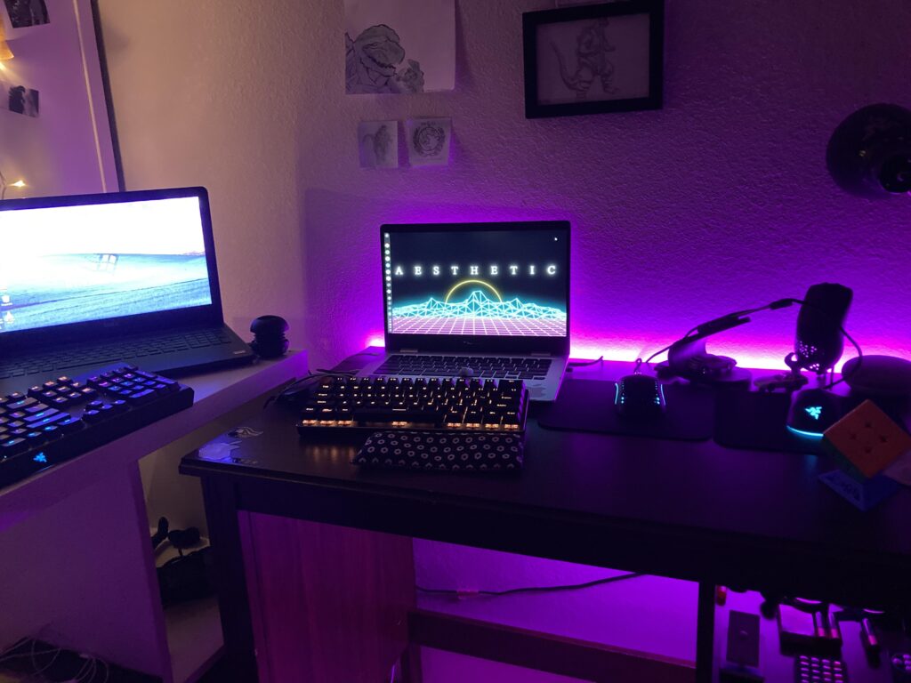 It’s nothing amazing but here’s my setup.