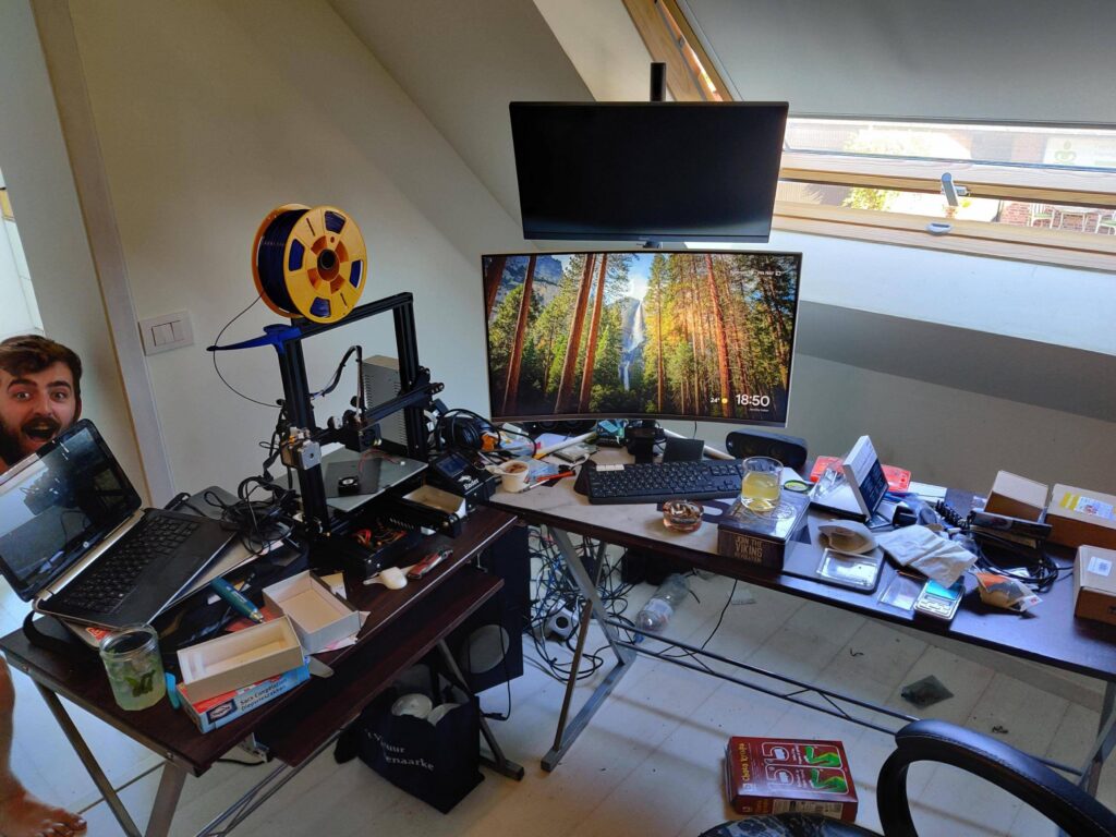 My bud's battlestation