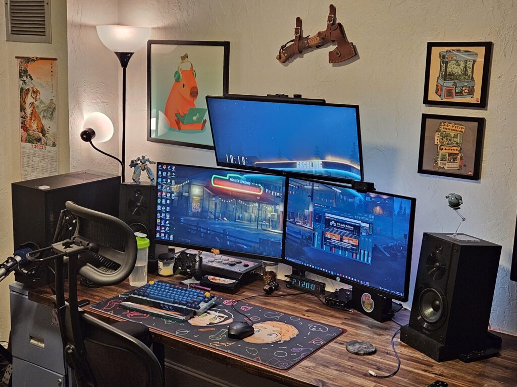My battlestation. My wife and I spend most of our time here.