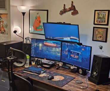 My battlestation. My wife and I spend most of our time here.