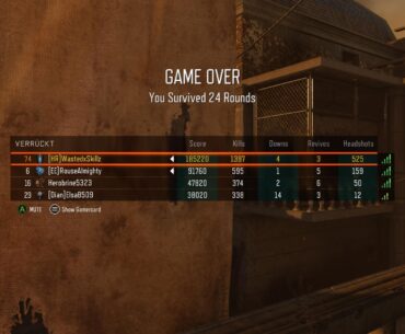 First game back on Verruckt with no gobblegums