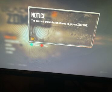 Keep getting this error message on any 360 zombies game I played, I’ve tried everything the internet has said to do like deleting my profile and reinstalling it removing my account from family Xbox and nothing works. Any answers on how to fix this please!