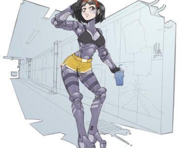 Gally in her Rollerball body by bigmsaxon