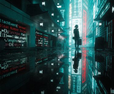 Cyberpunk streets I made in Blender.
