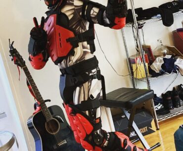 Cyberpunk/Anthem-inspired cosplay WIP