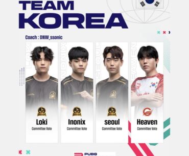 PNC 2023 Team Korea announcement