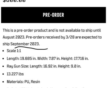 COD Shop RayGun Statue Ship Date DELAYED